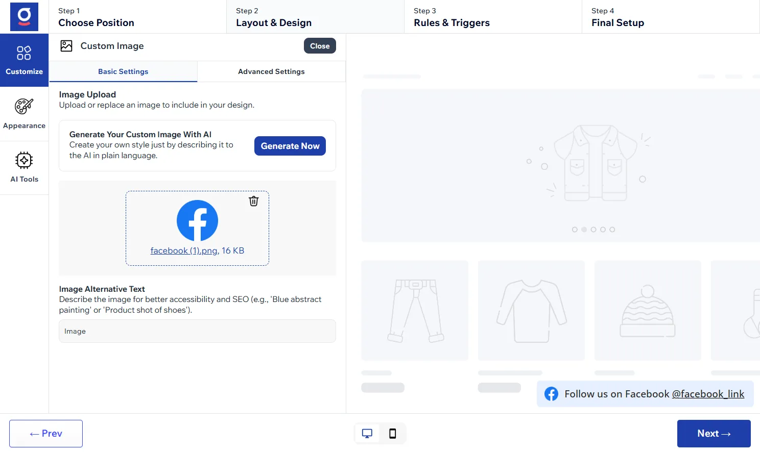 Facebook Follow