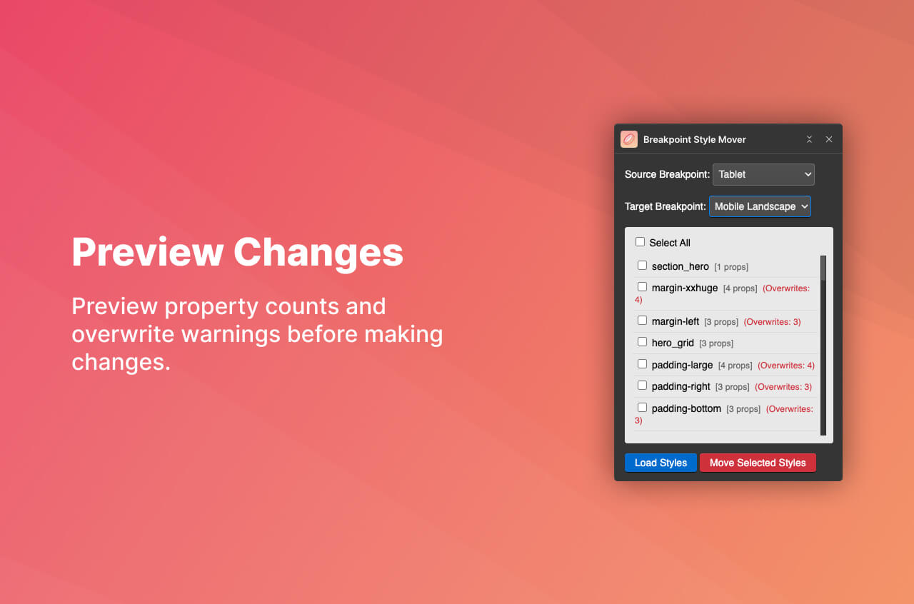 Breakpoint Style Mover - Screenshot 3