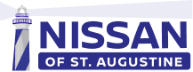 Nissan of St. Augustine logo in blue and white