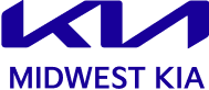 Midwest KIA logo in blue.