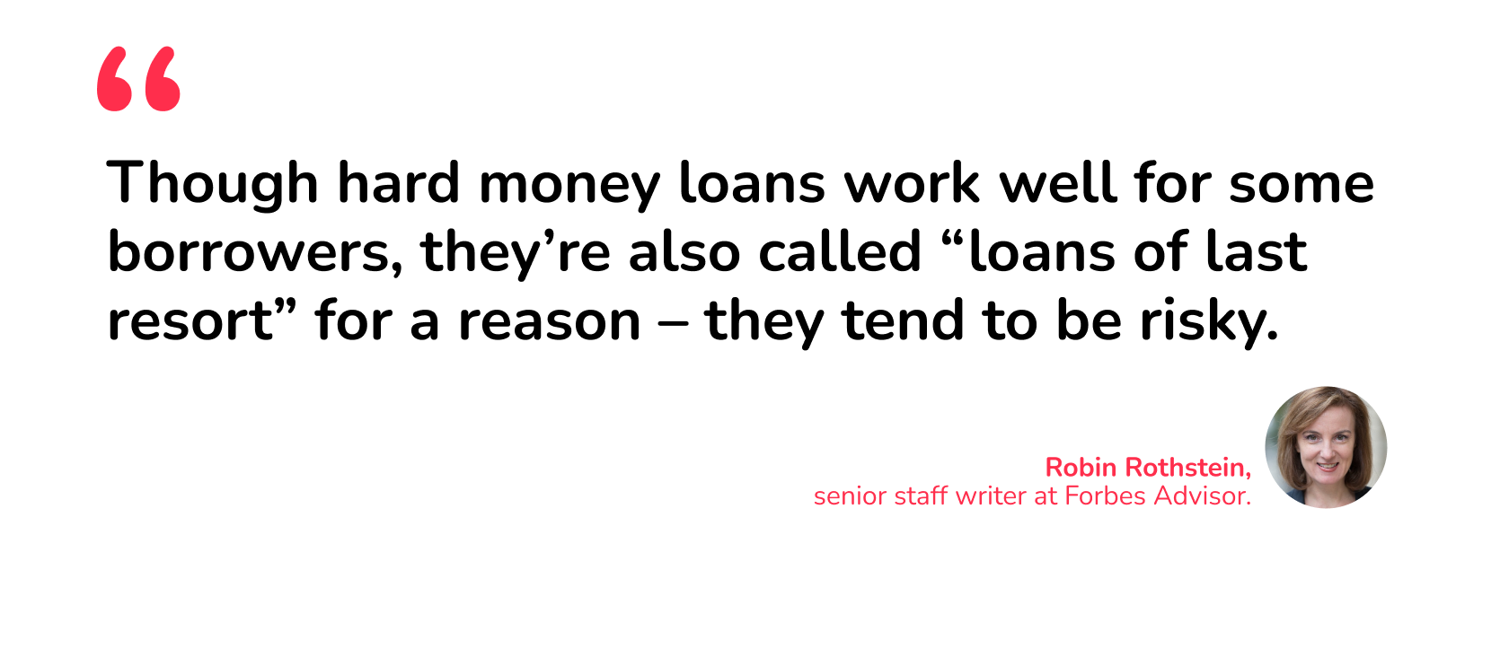 alternatives to commercial real estate hard money lenders robin rothstein