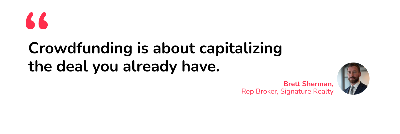 brett sherman signature realty crowdfunding cre