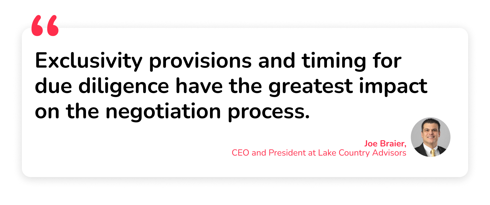 What is an loi in commercial real estate joe braier lake country advisors