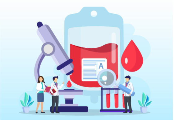 Graphic of blood test