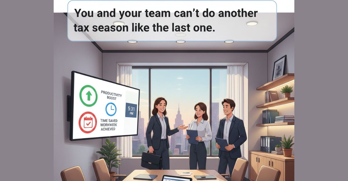Productivity solutions for accountants and tax professionals to save time during tax season.