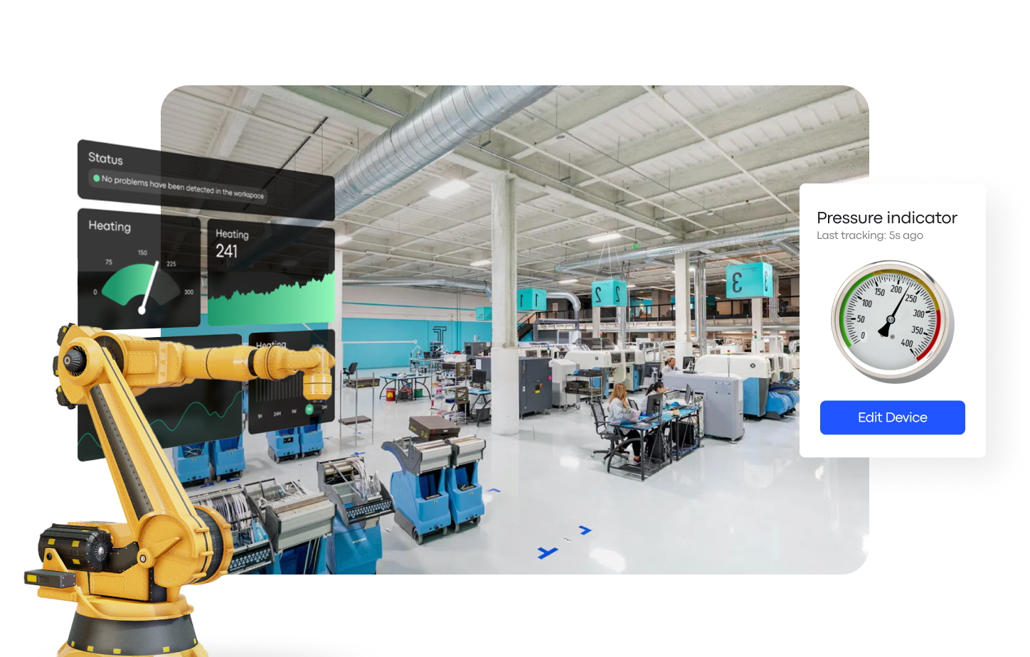 An image depicting IoT for smart manufacturing