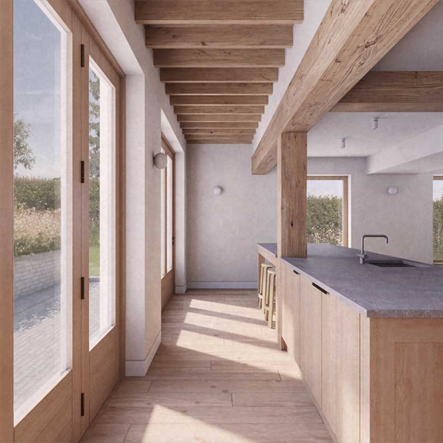 Lewisham, architect residential extension, London - model
