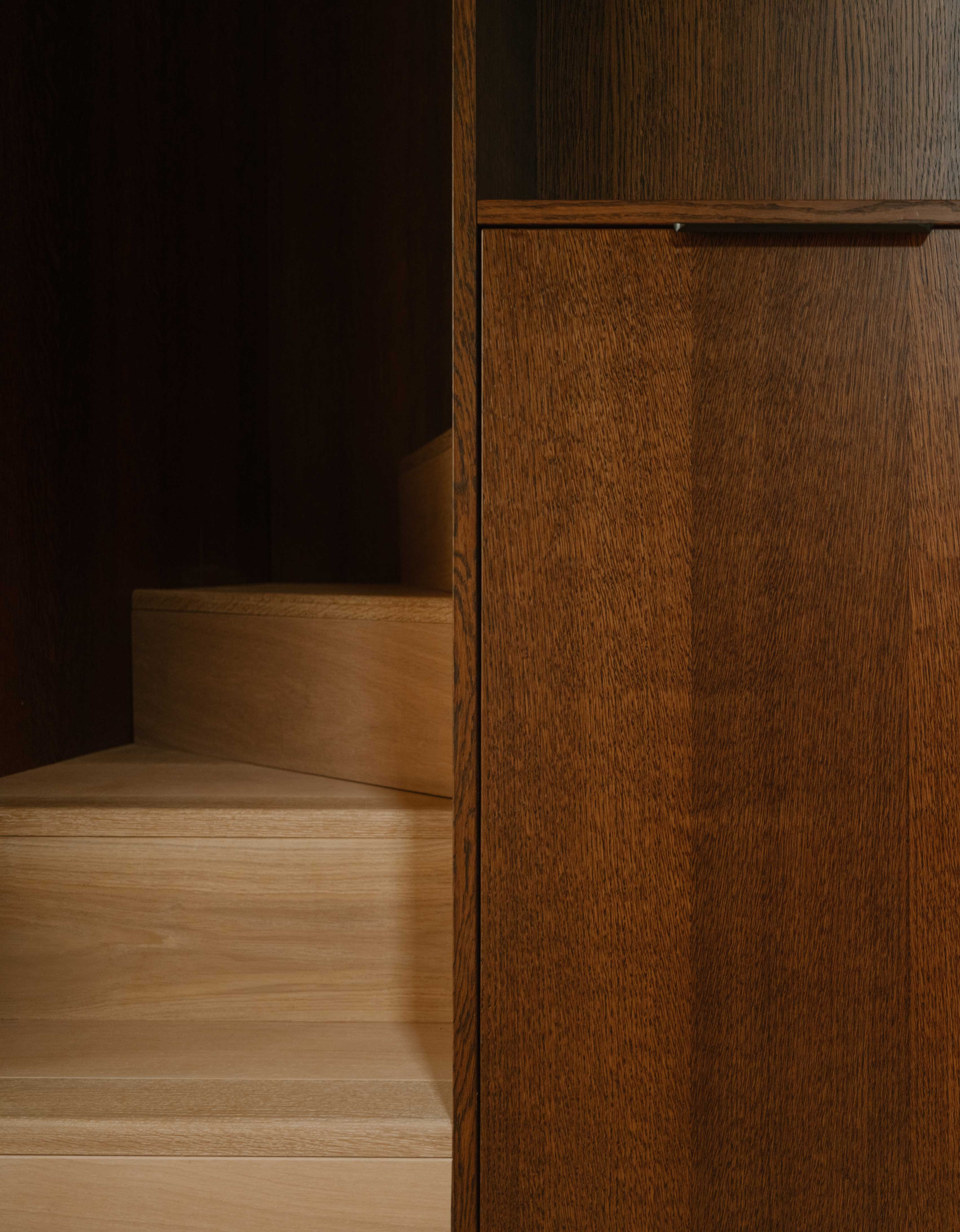 Hackney, architect residential self-build, London - internal stair