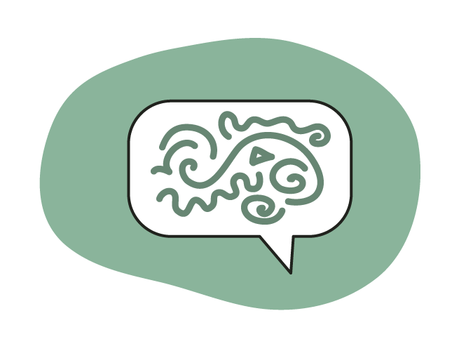 Illustration of a speech bubble