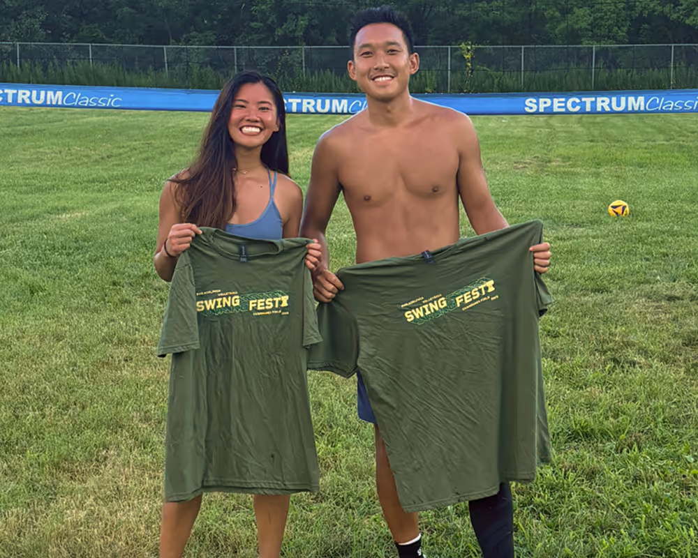 swingfest 25 shirt green/yellow