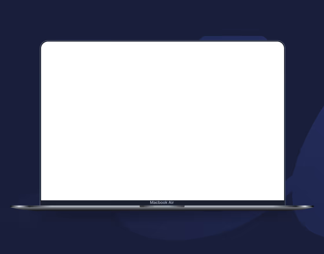 mac pro mockup frame with navy (current) background