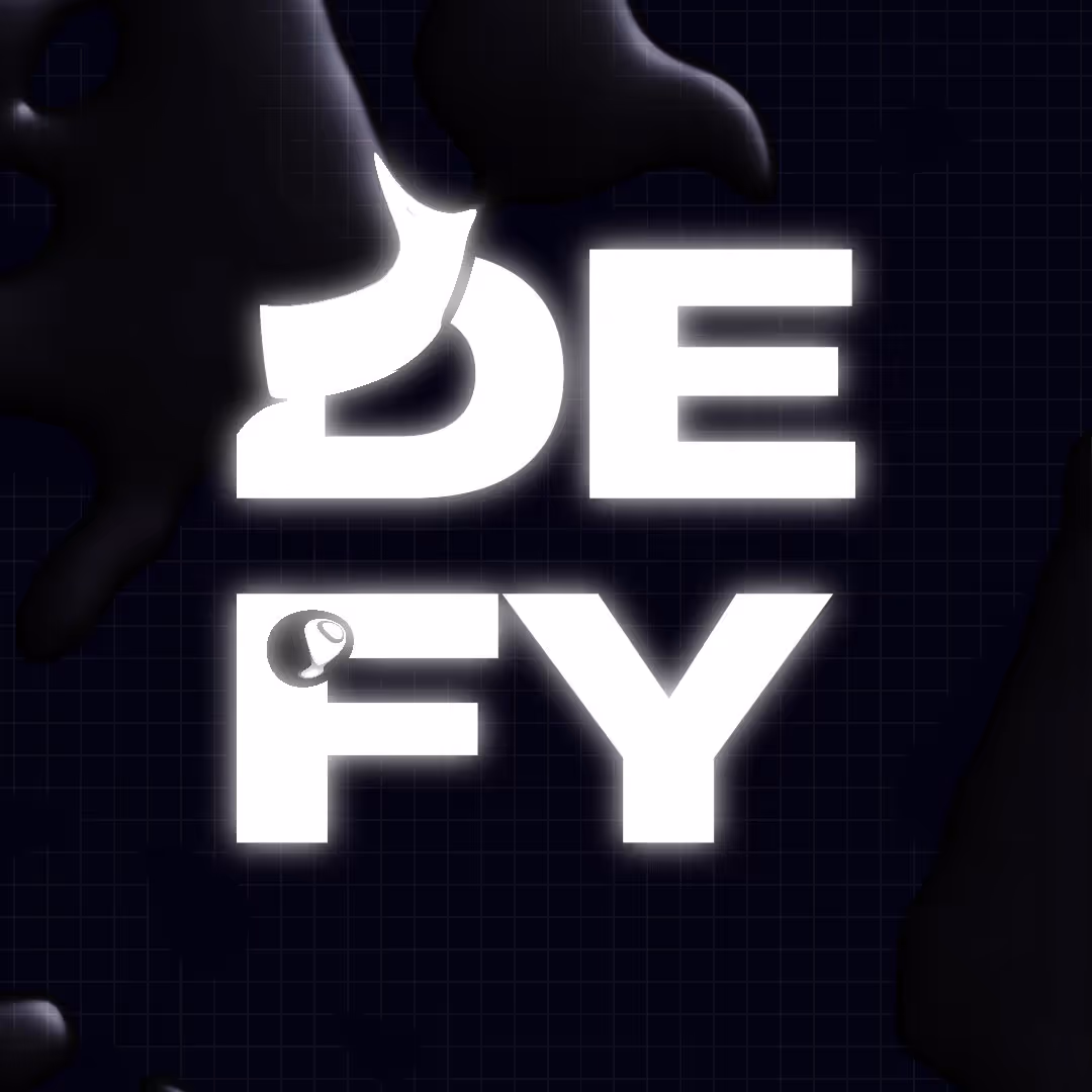 defy logo animation static frame