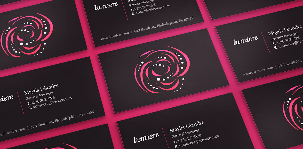 lumiere business cards
