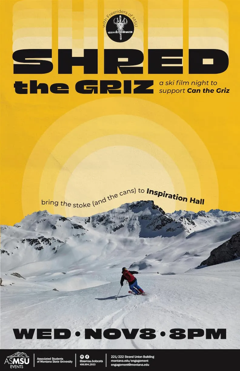 shred the griz poster