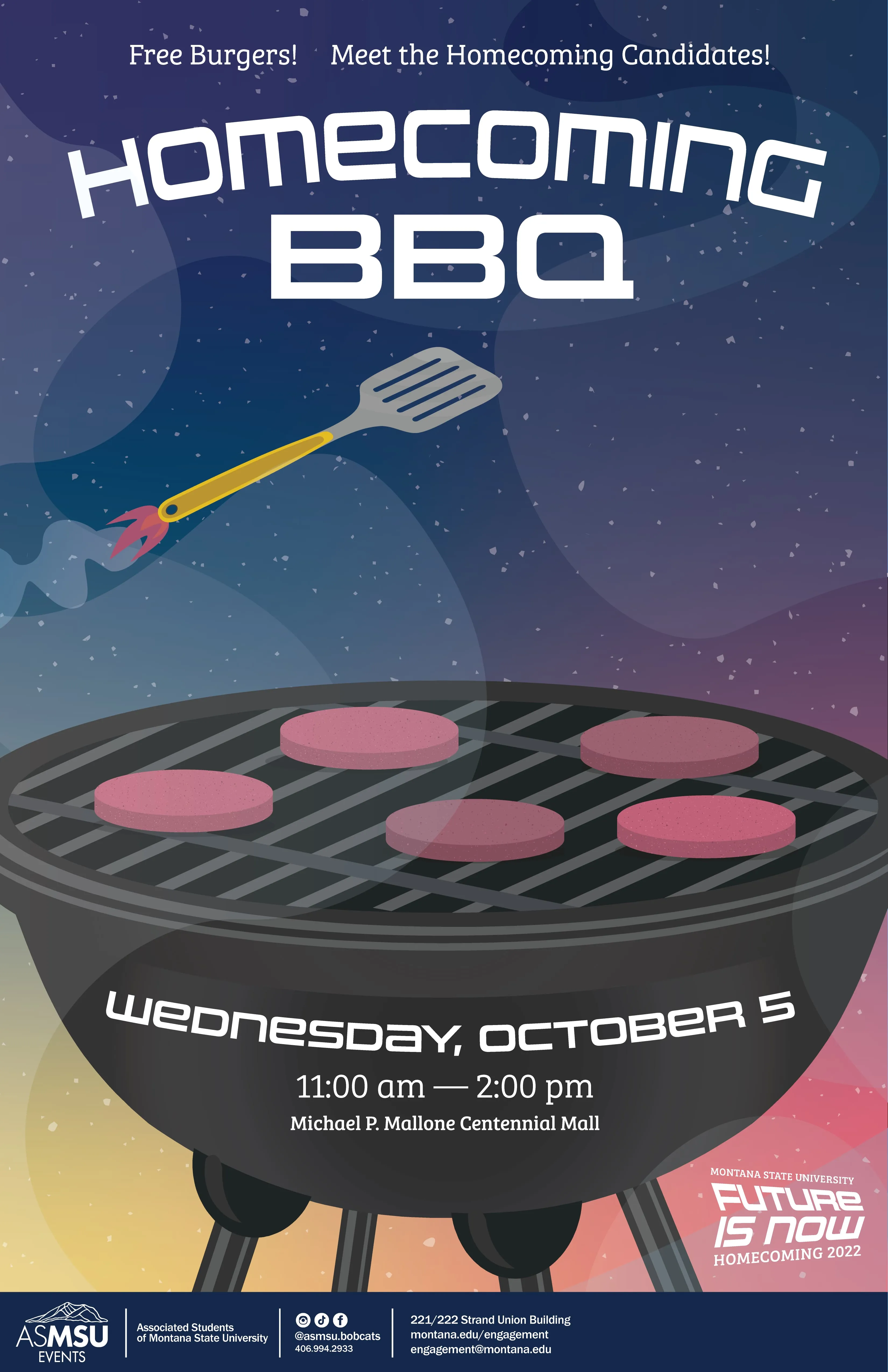 homecoming bbq poster
