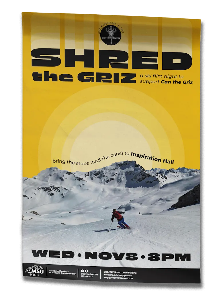 shred the griz poster