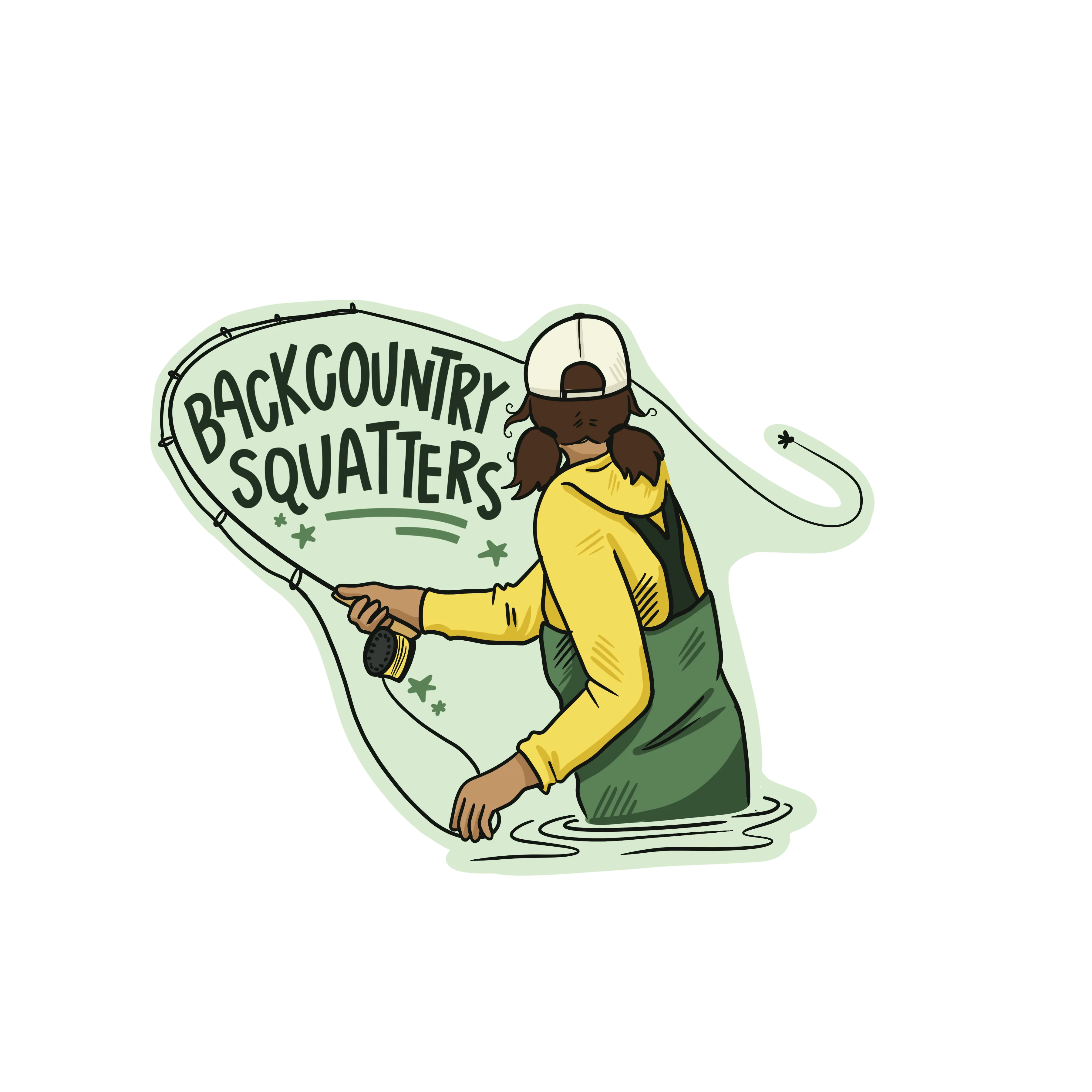 fishing sticker