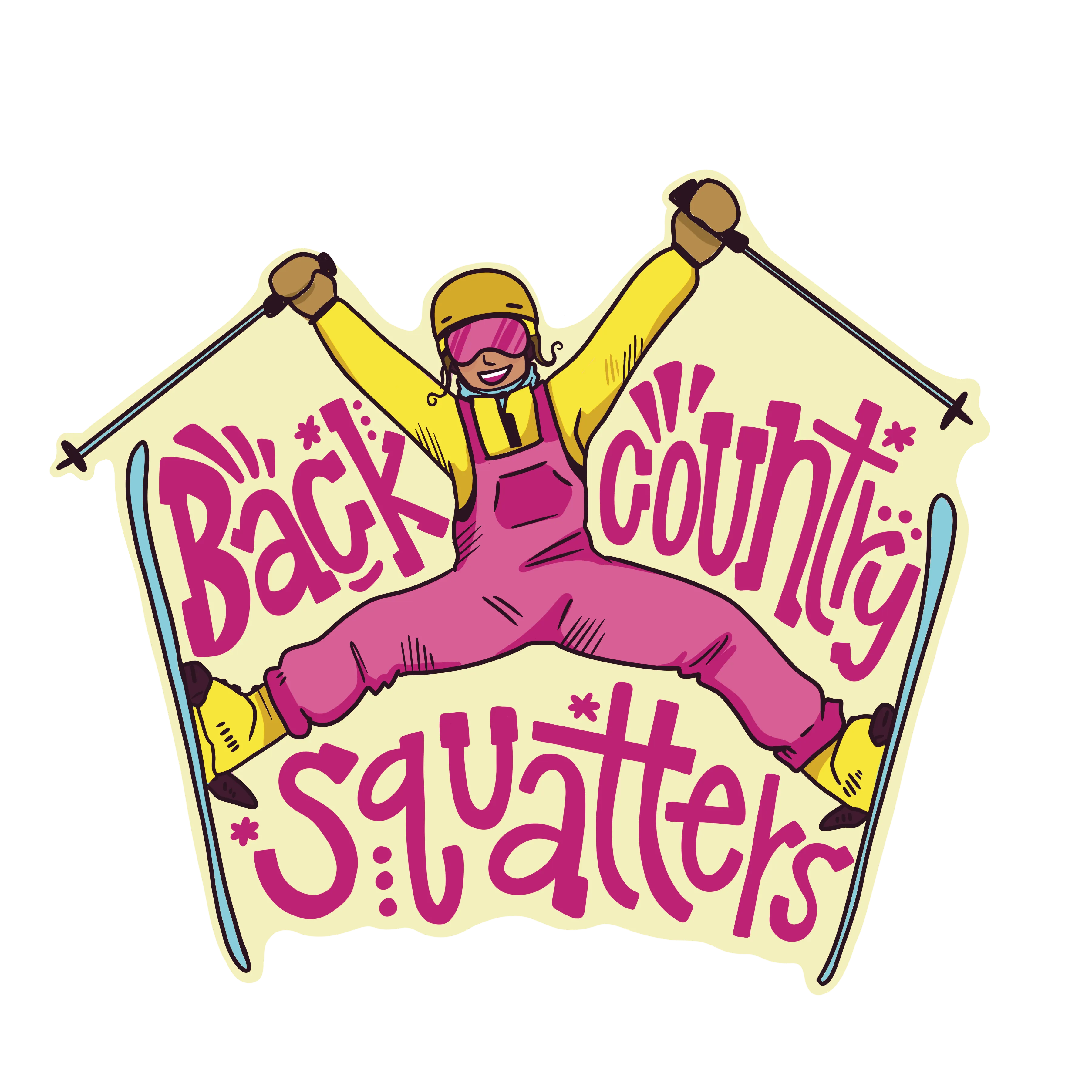 backcountry ski sticker