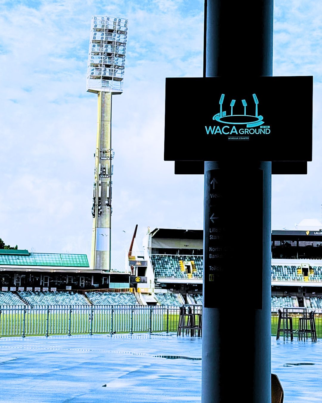 SureVision LED screen at the WACA Ground
