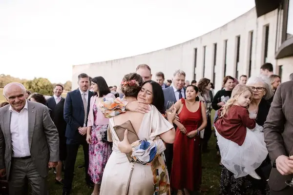 Laura and Rohan enjoying a quiet moment together on their wedding day