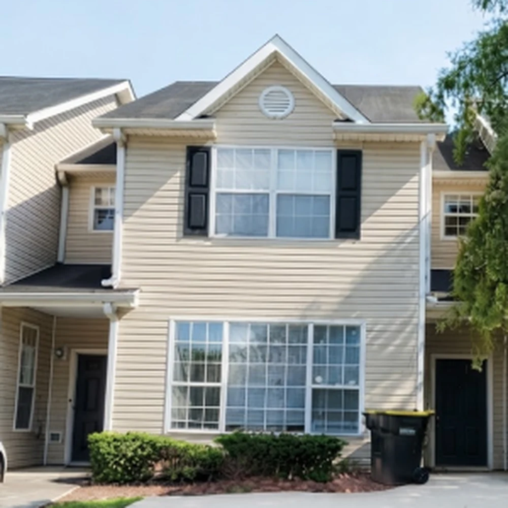 Exterior view of 11322 Michelle Way single-family home in Hampton, Georgia