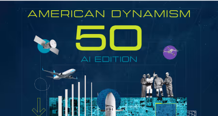 American Dynamism 50 AI Edition banner showcasing innovation and technology leaders