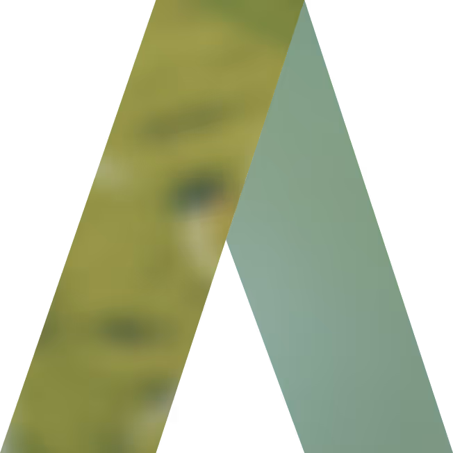 Amperon logo in olive green and sage green