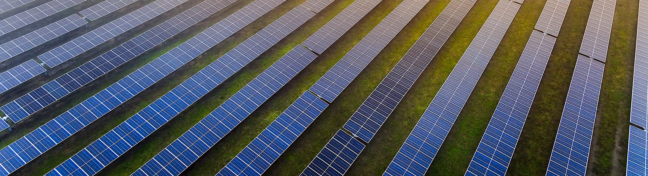 solar panel field