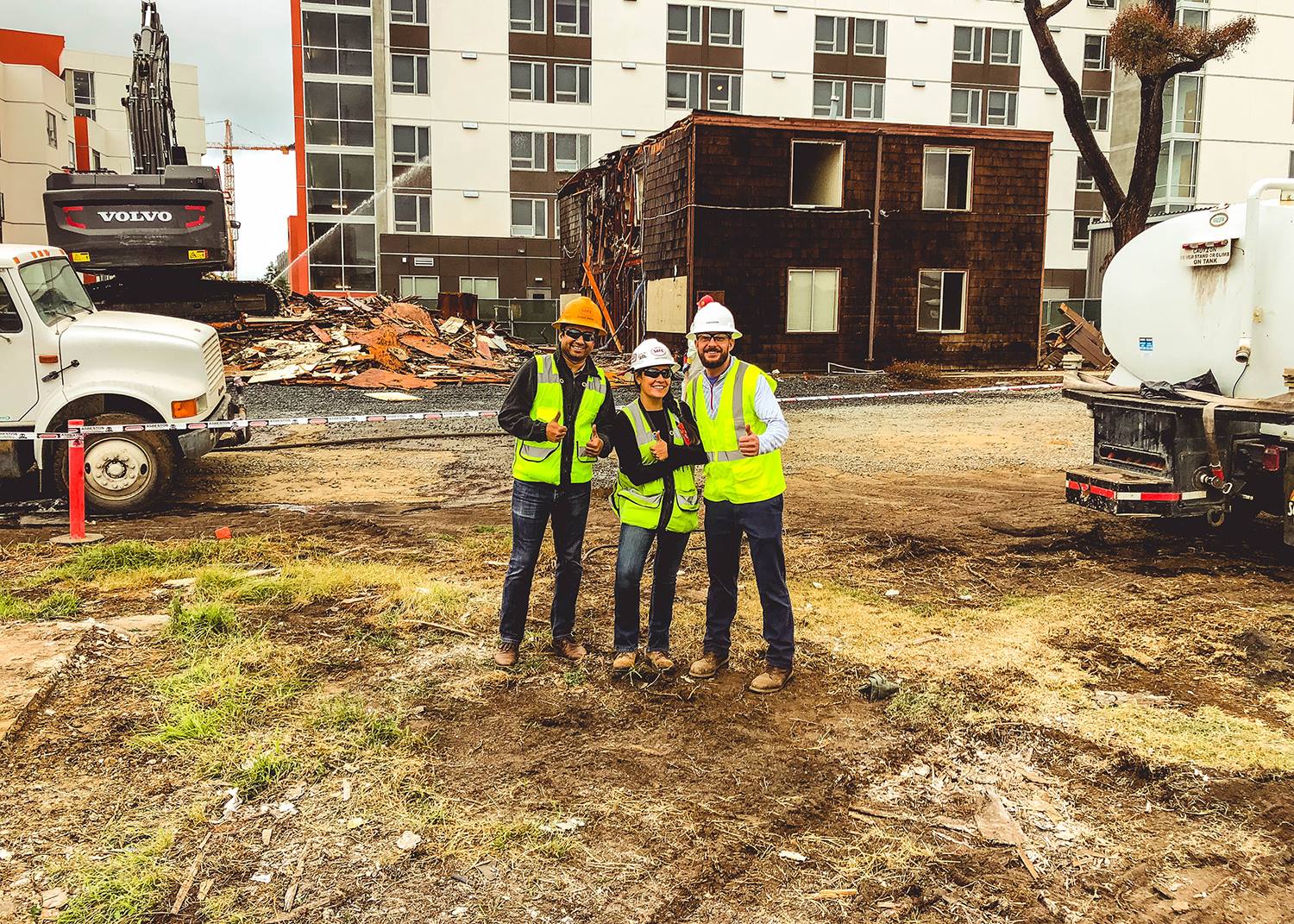 Rohan on a job site at Hensel Phelps