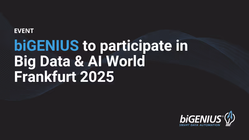 biGENIUS to participate in Big Data & AI World Frankfurt 2025