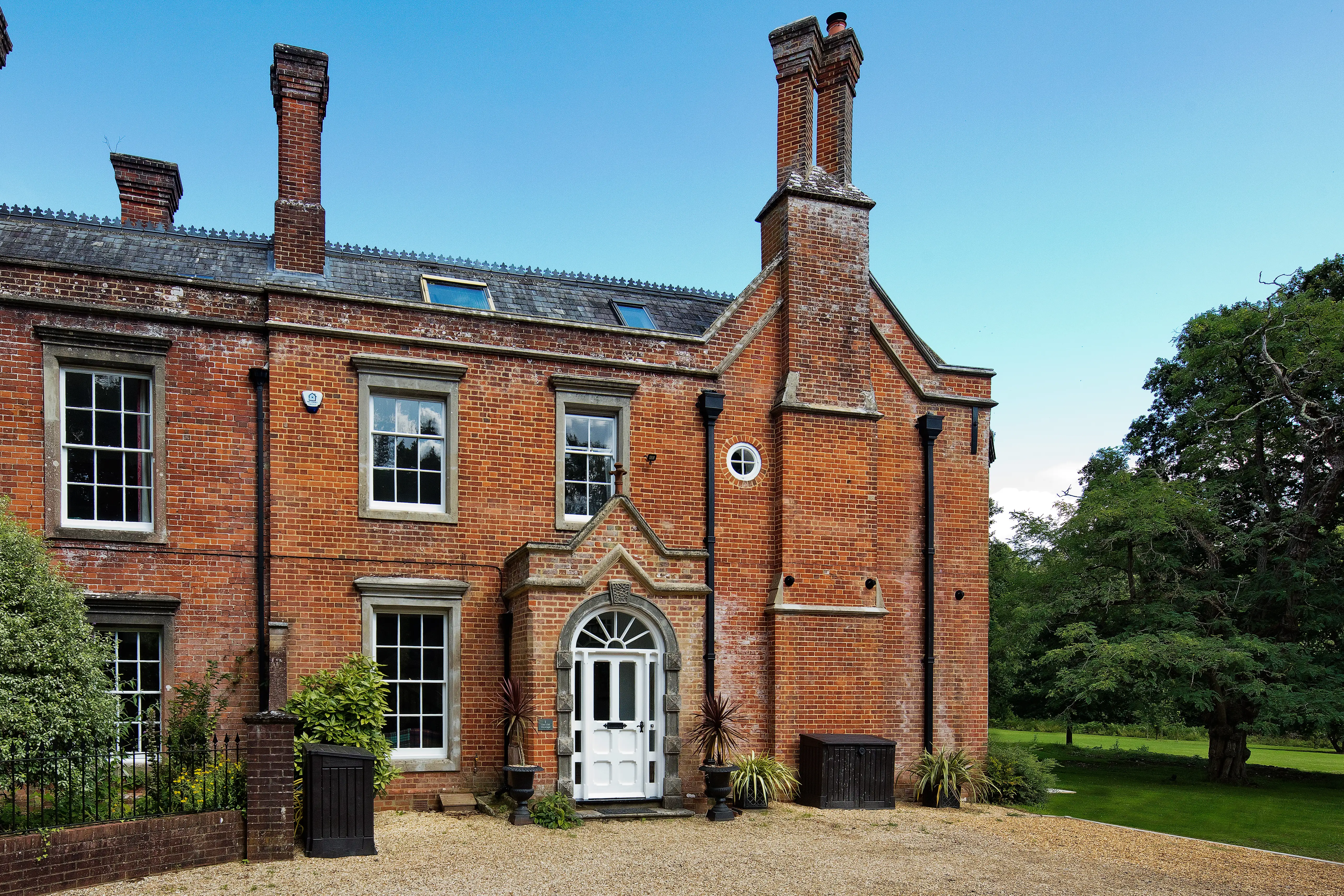 Front elevation of period home Gatti House