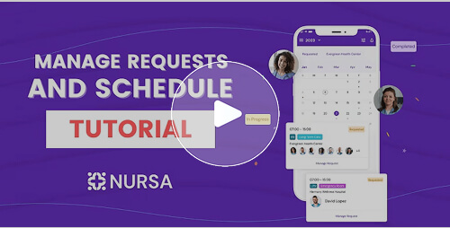Manage Requests and Schedule.