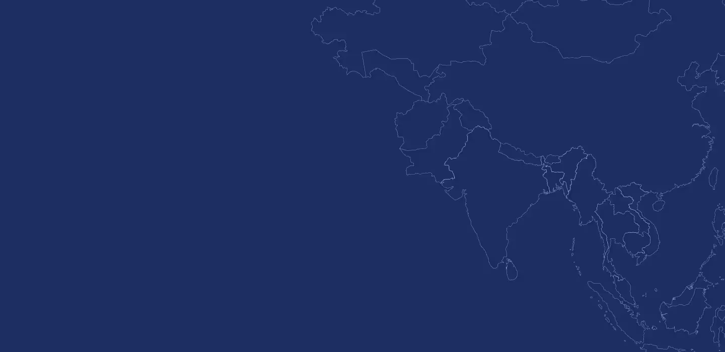 Map of the asian Continent