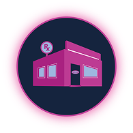 LSP Supply Chain Pharmacy diagram illustrating medication tracking and verification process
