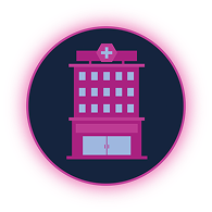 LSP Supply Chain Hospital diagram showing pharmaceutical supply chain flow for hospital settings