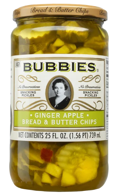 Ginger Apple Bread and Butter Pickles