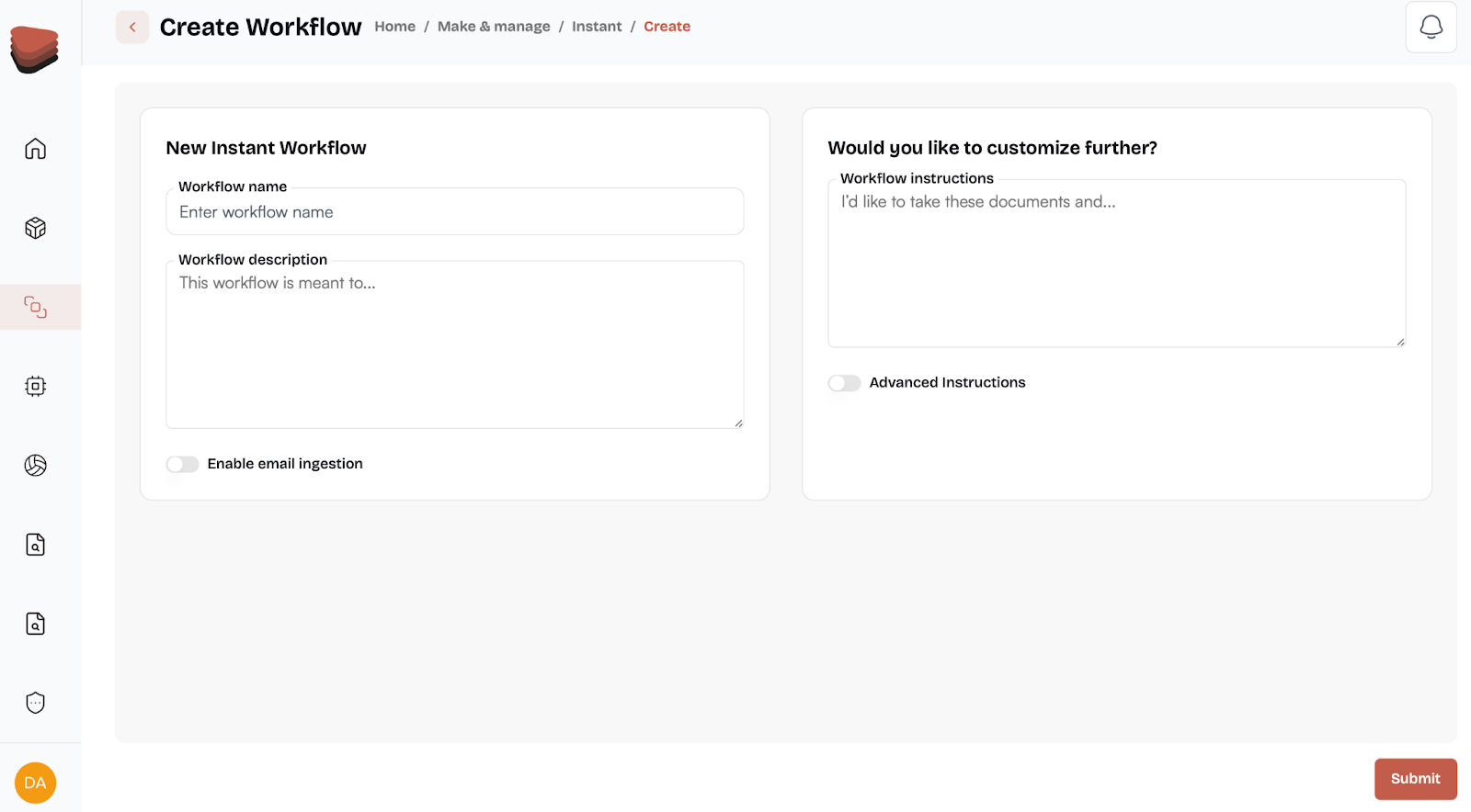 Creating a workflow in AgentFlow