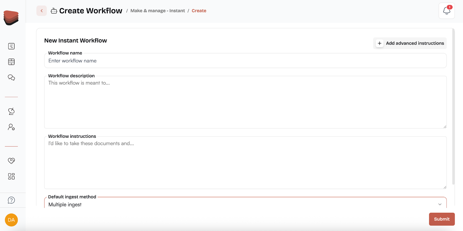 Creating a workflow in AgentFlow