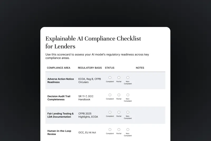 Explainable AI in Lending: What Regulators Expect in 2026