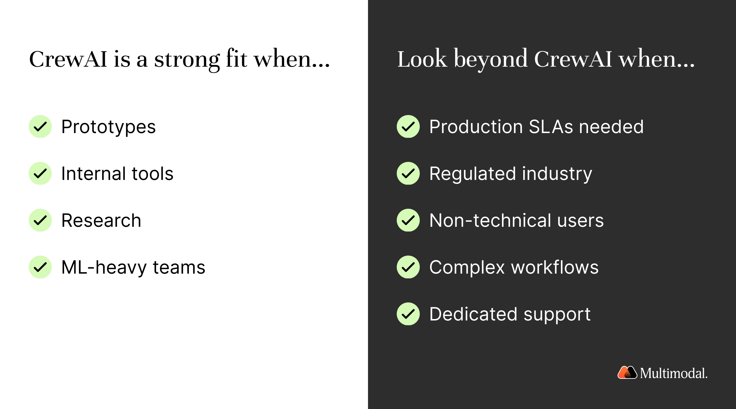 CrewAI alternatives comparison
