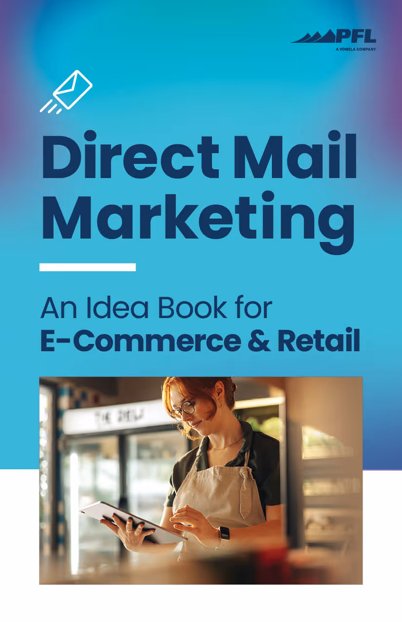 Direct Mail Marketing Retail Idea Book Cover Image by PFL (A Vomela Company)