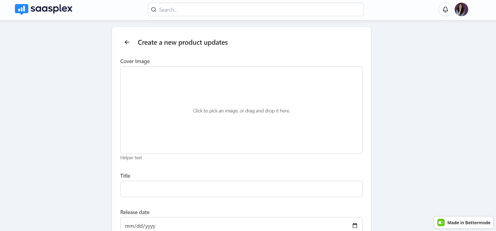 SaaSplex template  product updates post type