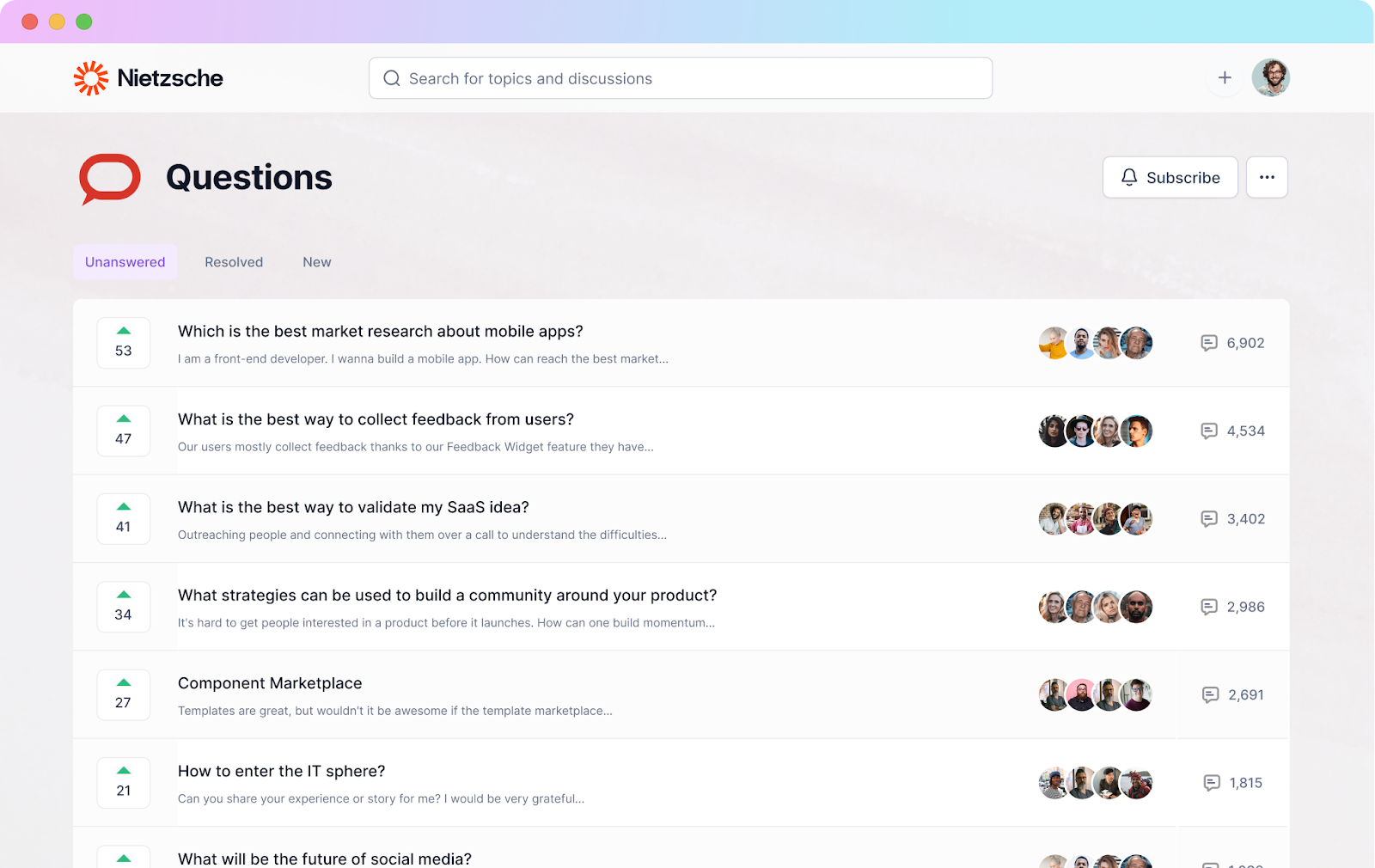A customer support forum made with Bettermode