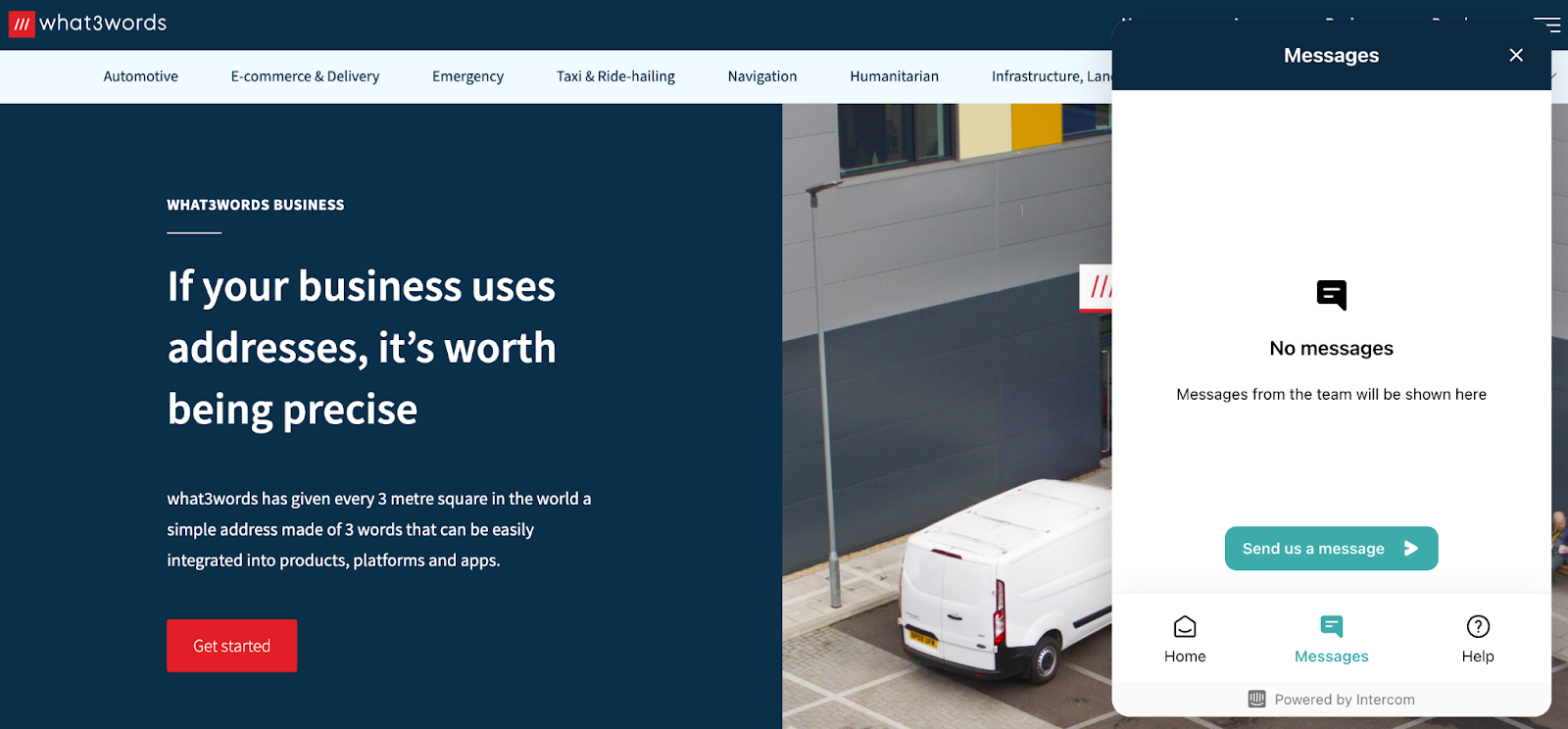 Live chat for customer support