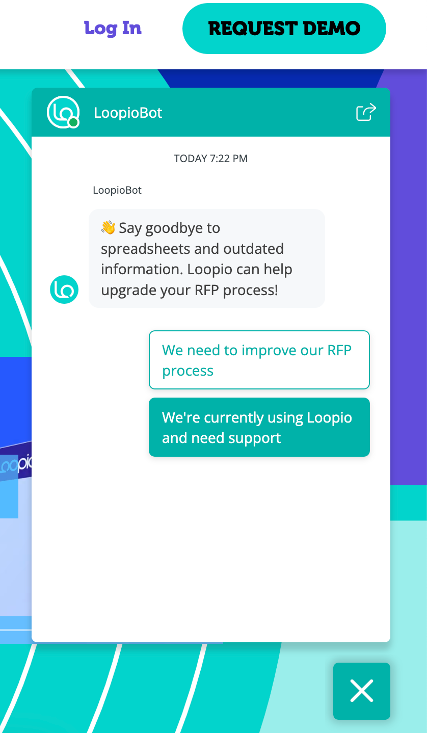 An example of using a chatbot for customer support 