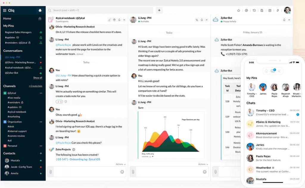 TeamspeakChanty, a workspace collaboration software