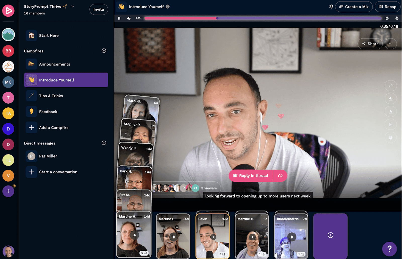 StoryPrompt's video-first platform