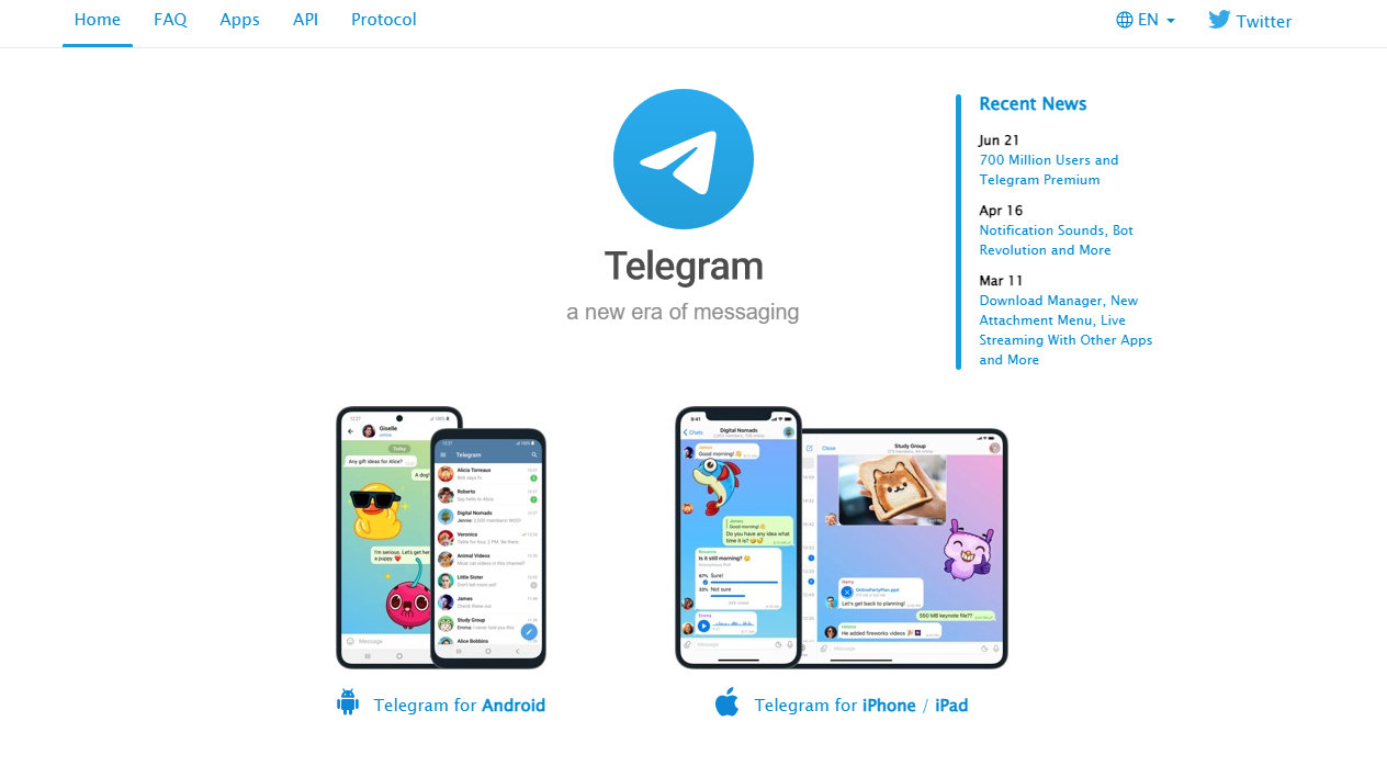 Telegram, privacy-focused messaging app