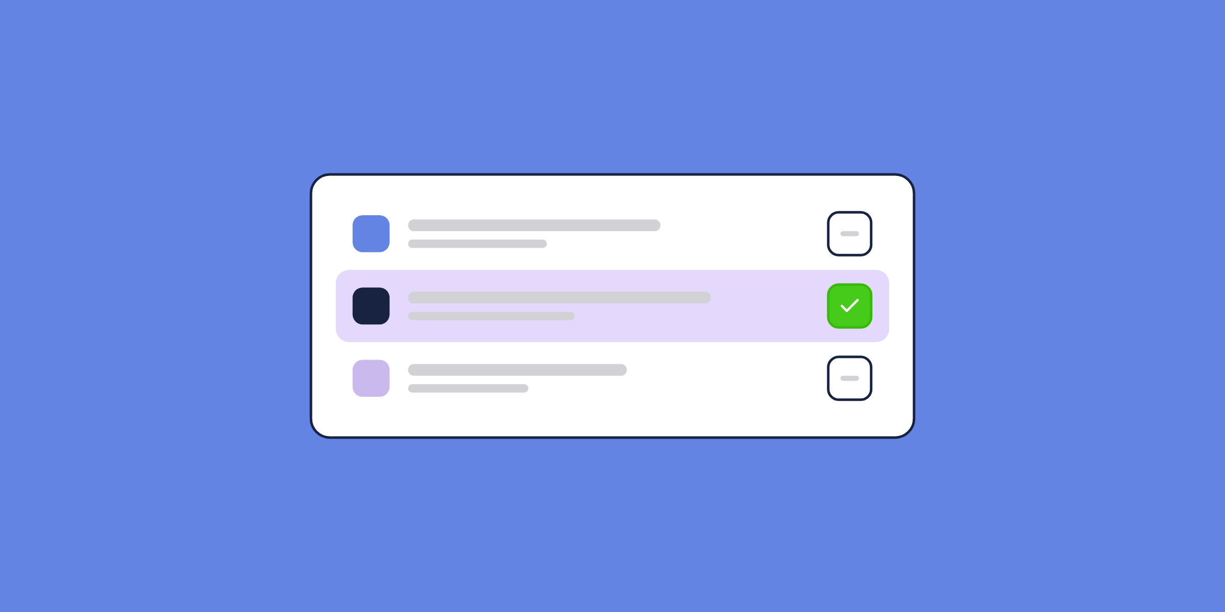 Illustration of a comparison list with one option checked, for the post: Knowledge base software in 2026: 11 tools compared on real pricing