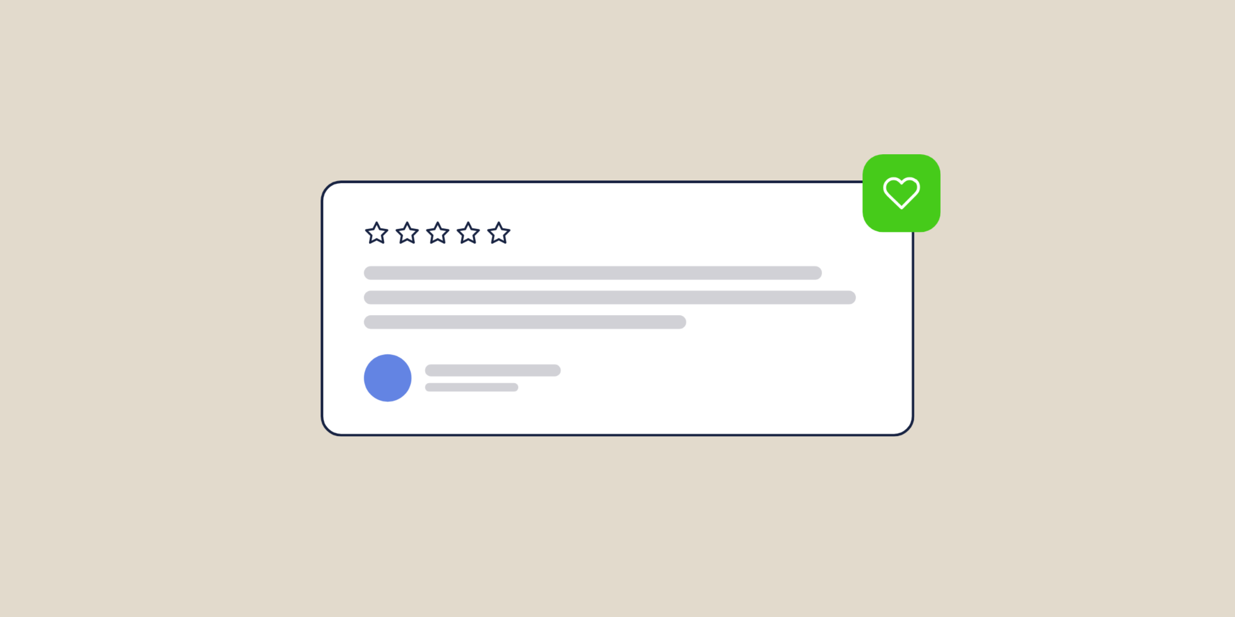Illustration of a five-star customer review, for the post: User-Generated Content: Transforming Audience Engagement and Brand Growth